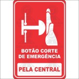 Botão corte de emergência pela central 